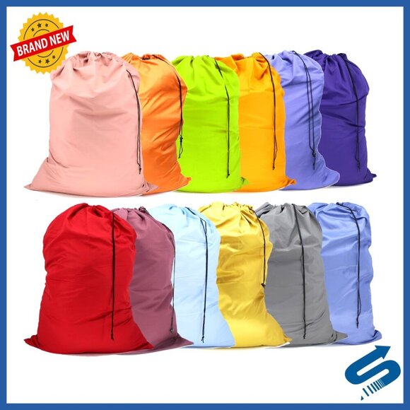 Other - Extra Large Drawstring Laundry Bags 12 Pack Machine Washable Travel Storage